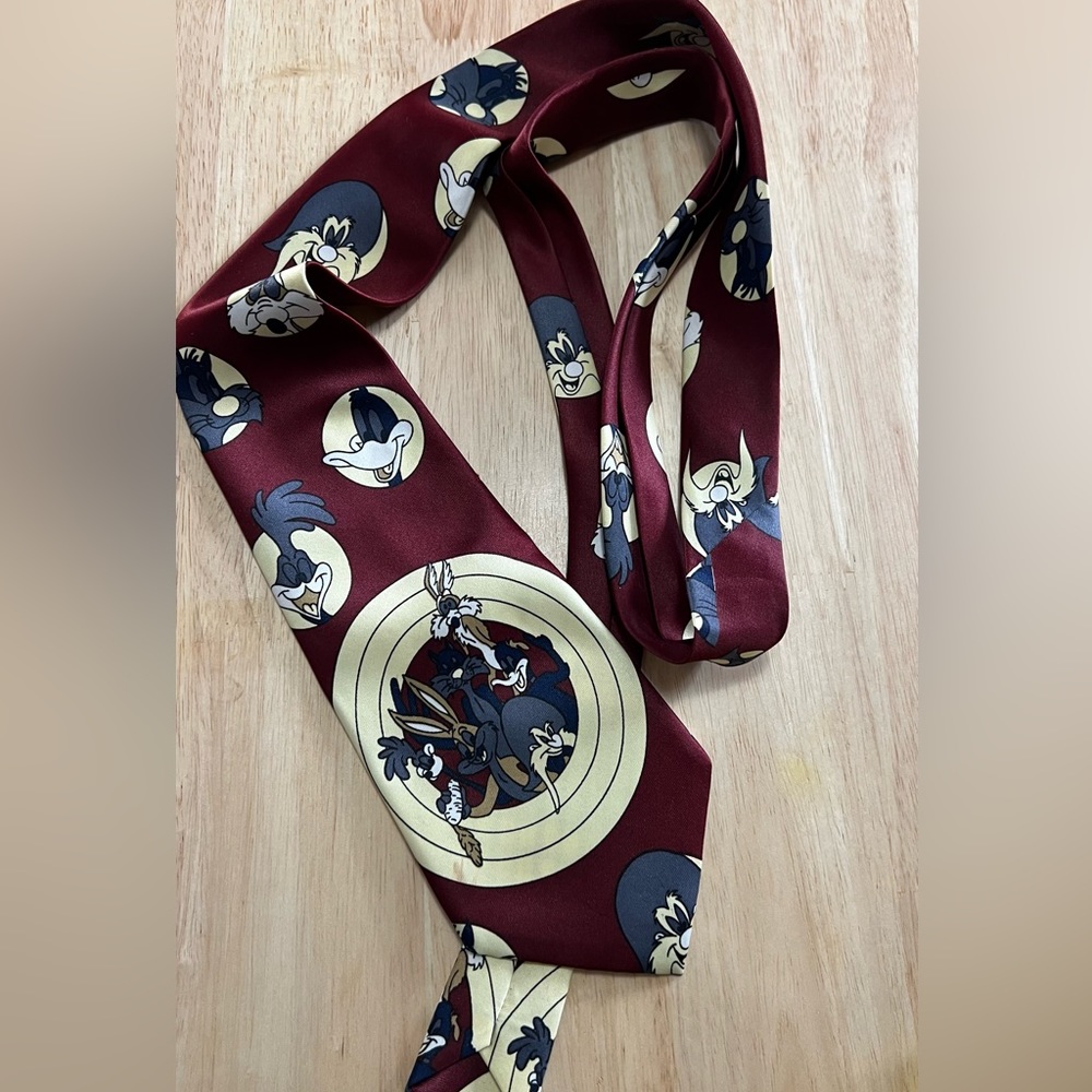 Vintage Looney Tunes Neck Tie Mens Accessories Looney Tunes Retro Y2k Style Tie